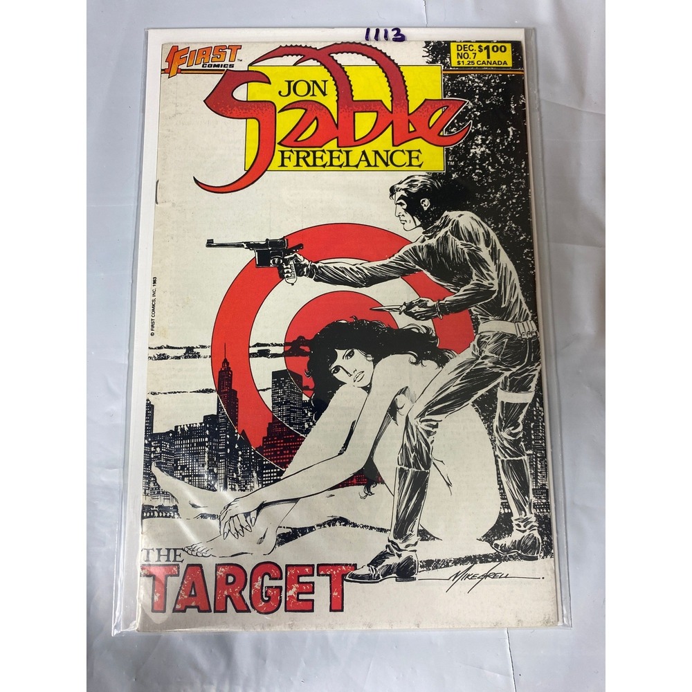 Jon Sable Freelance No 7 First Comics 1983 Mike Grell The Target Copper Age